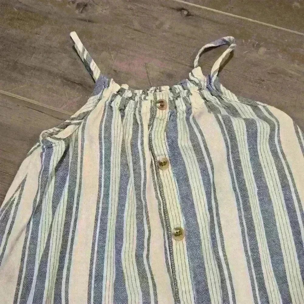 Old Navy Stripped Dress With Button Detailing